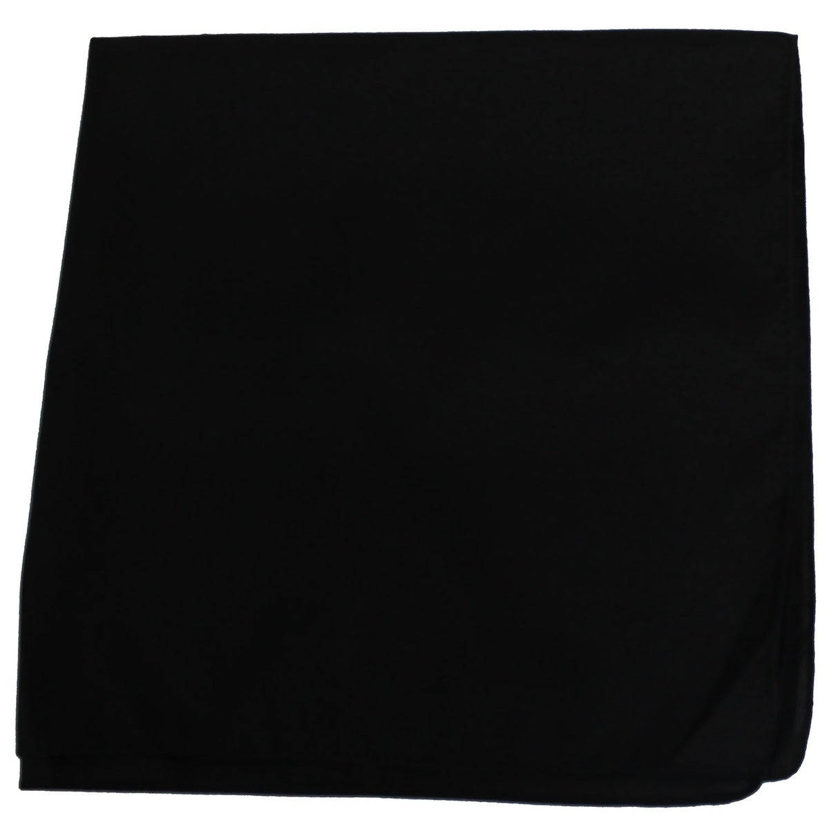 6 Pack Polyester Bandanas Solid Colors 22 Inch Regular Size
