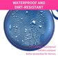 Blue and Silver Round Bag Mirror Case