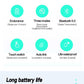 Bluetooth 5.0 Earphones LED Charging Box Wireless Headphone 9D Stereo Sound Sports Waterproof Earbuds Headsets With Microphone Wearable Wireless Clear Calls Music Headphones Immersive Sound 12 Hours Single Playtime HiFi Quality Stereo Sound