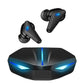 Bluetooth 5.0 Gaming Headset Workout Music Earphones Earbuds With Mic Bass Audio Quality Sound Wireless Headphones Sports Headphones Wearable Sweatproof Easy Pairing Headset For Sport Black