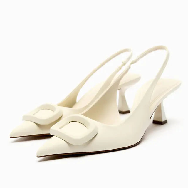 Elegant Women's Slingback High Heels with Pointed Toe