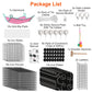 3-Tier Cat Cage Enclosure Indoor Cat Cage Playpen With Hammock Toy Ball Ladder DIY Iron Wire Cat House Kennels Crate For 1-2 Cats Ferret Rabbit Small