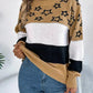 Star Contrast Round Neck Sweater