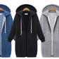 Hooded Long-sleeved Winter Sweater Women's Jacket In A Long Thick Shirt