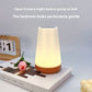Creative Wood Grain Chargeable With Remote Control Touch Lamp