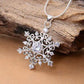 Silver Jewelry Accessories: Snowflake and Star Pendants