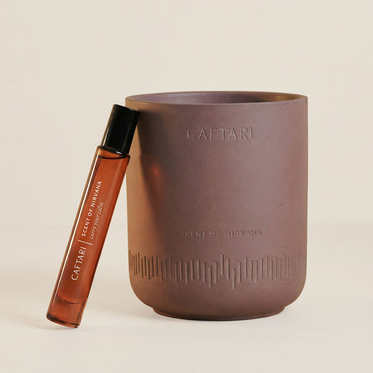 Scent of Nirvana Rollerball + Candle Bundle