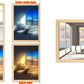 Illuminated Picture LED Decorative Light Painting Bedside Picture Style Creative Modern Simulate Sunshine Drawing Night Light Gift