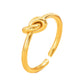 Stainless Steel Ring With A Braided Cord And Adjustable Opening