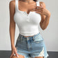 Quarter Button Square Neck Tank