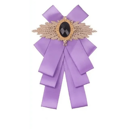 Charming  Butterfly Ladies Bowtie Casual Solid Color Rhinestone Brooch Bowties For Women Fashionable Wedding  Bowtie