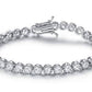 Crown Tennis Bracelet Made with Swarovski Elements