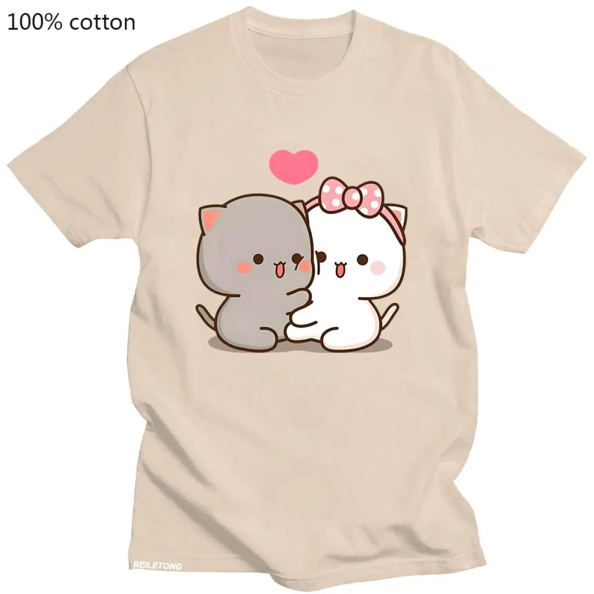 Cute Peach Cat T-Shirt