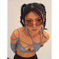 Cyber Punk Long Sleeve Crop Top