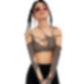 Cyber Punk Long Sleeve Crop Top