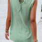 Swiss Dot Round Neck Tank