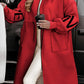 Hooded Windbreaker Long Jacket With Pockets And Drawstring Design Solid Color Knit-Sleeved Trench Coat For Women Clothing Fall Winter