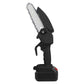 Electric Mini Chainsaw Portable Handheld Cordless Small Chain Saw Battery Powered with 2Pcs 2200mAh Rechargeable Batteries 4in/6in Chains for Pruning