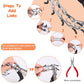 Adjustable Dog Choke Collar Training Chain Dog Necklace with Buckle for Small Medium Large Dogs