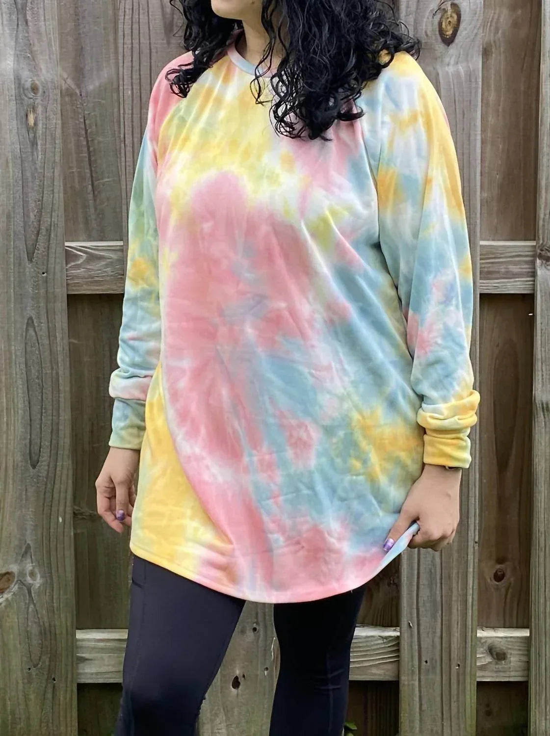 Tie Dye Raglan Tunic
