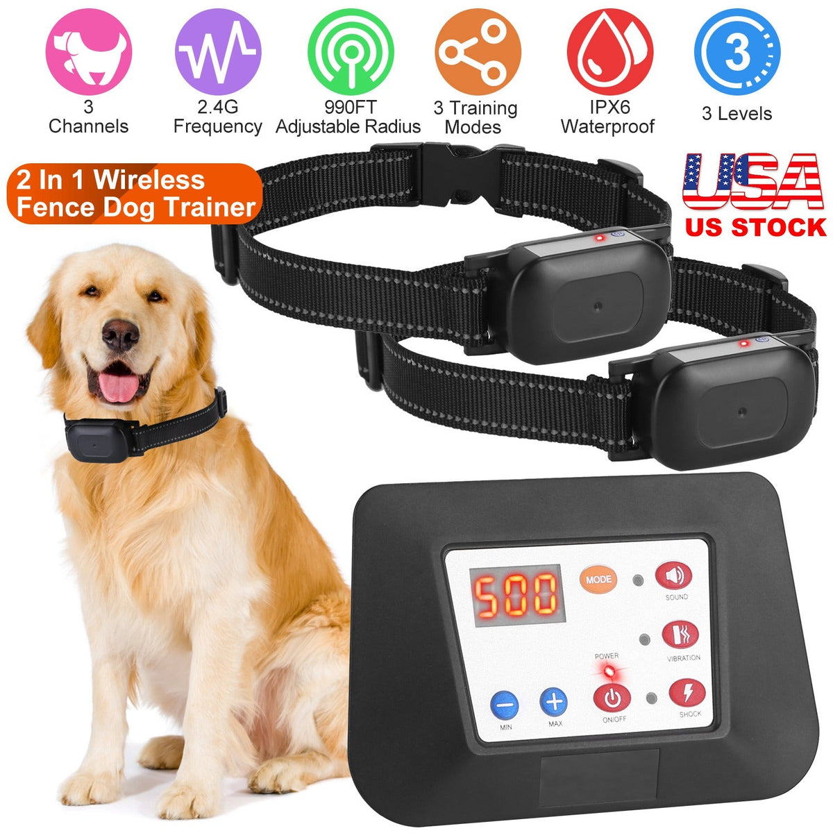 GBruno 990FT Radius Dog Training Collar