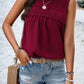 Swiss Dot Round Neck Tank