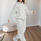 Women’s Plus Size Lounge Set – Oversized Hoodie & Baggy Sweatpants