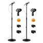 5 Core Mic Stand Round Base  Height Adjustable Universal Microphone Mount Stands
