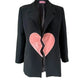 Broken heart oversized blazer