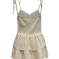 Tie-Strap Tiered Sleeveless Top