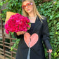 Broken heart oversized blazer
