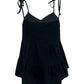 Tie-Strap Tiered Sleeveless Top