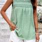 Swiss Dot Round Neck Tank