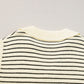 Striped Collared Neck Tank