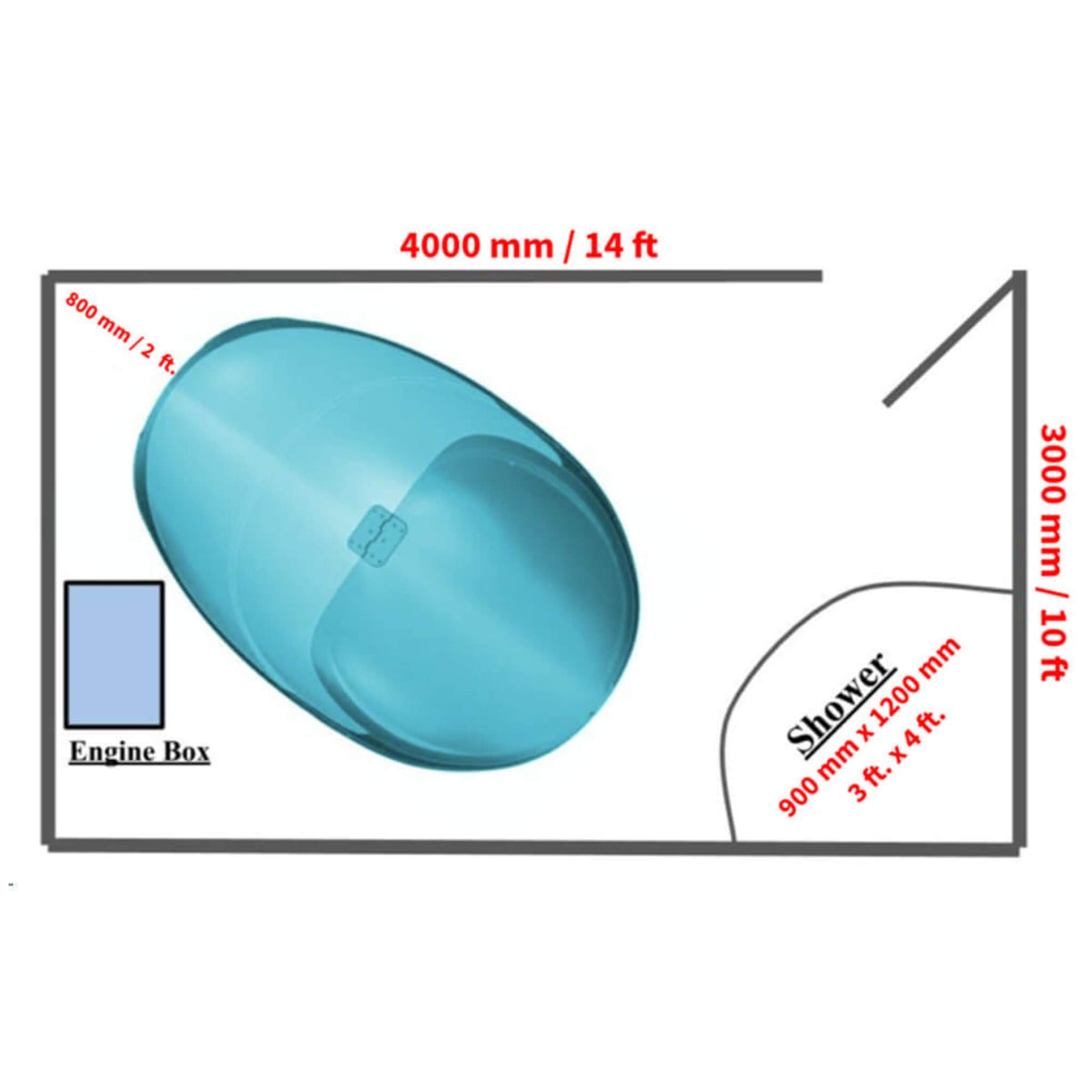 Dreampod Vmax Commercial Home Flotation Sensory Isolation Tank Pod Spa [DPFP202WPE] (SAK95142)