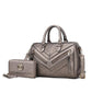 MKF Collection Lara Vegan Leather Women Satchel with wallet by Mia k