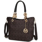 MKF Collection Kissaten Milan M Signature Tote Handbag by Mia k
