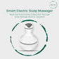 Smart Scalp Massager - Cordless Waterproof Handheld Head & Body Massage Device with 4 Modes for Hair Growth, Stress Relief & Relaxation (White)