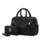 MKF Collection Lara Vegan Leather Women Satchel with wallet by Mia k