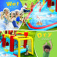 7-in-1 Inflatable Water Slide Bounce House with Pool