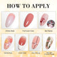 Limegirl Gradient Painting Gel, 9 Bright Colors Ombre GelNail Polish for Pigment Pat Nails Nails French ManicureSoak Off UV Set