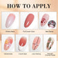 Limegirl Gradient Painting Gel, 9 Bright Colors Ombre GelNail Polish for Pigment Pat Nails Nails French ManicureSoak Off UV Set