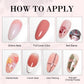 Limegirl Gradient Painting Gel, 9 Bright Colors Ombre GelNail Polish for Pigment Pat Nails Nails French ManicureSoak Off UV Set