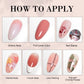Limegirl Gradient Painting Gel, 9 Bright Colors Ombre GelNail Polish for Pigment Pat Nails Nails French ManicureSoak Off UV Set