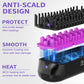 Hair Straightener Brush, Ionic Plus Steam Straightening Brush for Smooth, Anti-frizz Hair, Anti-Scald Ceramic Straightening Comb, Heated Straightener Brush Flat Iron Fast Heating for Home Salon