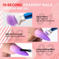 Limegirl Gradient Painting Gel, 9 Bright Colors Ombre GelNail Polish for Pigment Pat Nails Nails French ManicureSoak Off UV Set