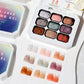 Limegirl Gradient Painting Gel, 9 Bright Colors Ombre GelNail Polish for Pigment Pat Nails Nails French ManicureSoak Off UV Set