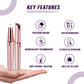 The Effortless Beauty Kit 3-in-1 Painless Facial Hair Remover, Precision Electric Eyebrow Trimmer & Rechargeable Heated Eyelash Curler Grooming Set for Smooth Skin and Long-Lasting Curled Lashes