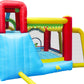 7-in-1 Inflatable Water Slide Bounce House with Pool