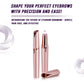 2-Pack Rechargeable Facial Hair Remover and Eyebrow Trimmer Set for Women - Painless Portable Electric Razor, Lip Nose Hair Trimmer
